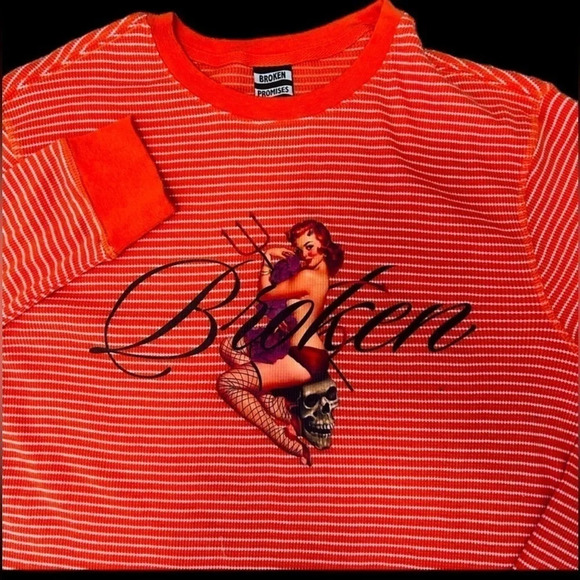 Men’s Broken Promises long  sleeve waffle Size M great condition - Picture 1 of 8